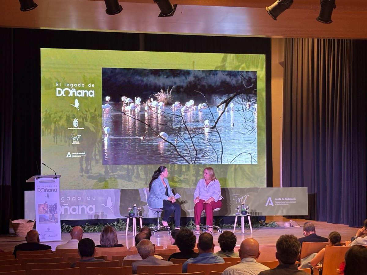 El Legado de Doñana (@legadodonana) on Twitter photo 💧 La gestión del agua y la sostenibilidad agrícola protagonizan el arranque del encuentro. La Viceconsejera, <a href="/cverasanchez/">Consolación Vera</a> expone las principales líneas de actuación impulsadas por su Consejería.
#ElLegadoDeDoñana #LegadoConsolacionVera #Doñana #TurismoSostenible #conservacion 💧 La gestión del agua y la sostenibilidad agrícola protagonizan el arranque del encuentro. La Viceconsejera, <a href="/cverasanchez/">Consolación Vera</a> expone las principales líneas de actuación impulsadas por su Consejería.
#ElLegadoDeDoñana #LegadoConsolacionVera #Doñana #TurismoSostenible #conservacion