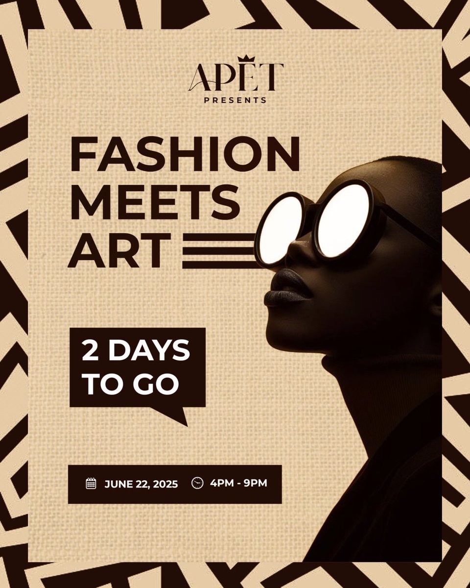 apet_modella's tweet image. 2days to go✨
The runway is calling, and we’re almost ready to answer.
Get ready for an unforgettable fusion of style, art, and culture.
This Sunday, June 22nd
FASHION MEETS ART Experience.
#FashionMeetsArt #GenesislsComing
#ApeTribe #Apetng #Modella