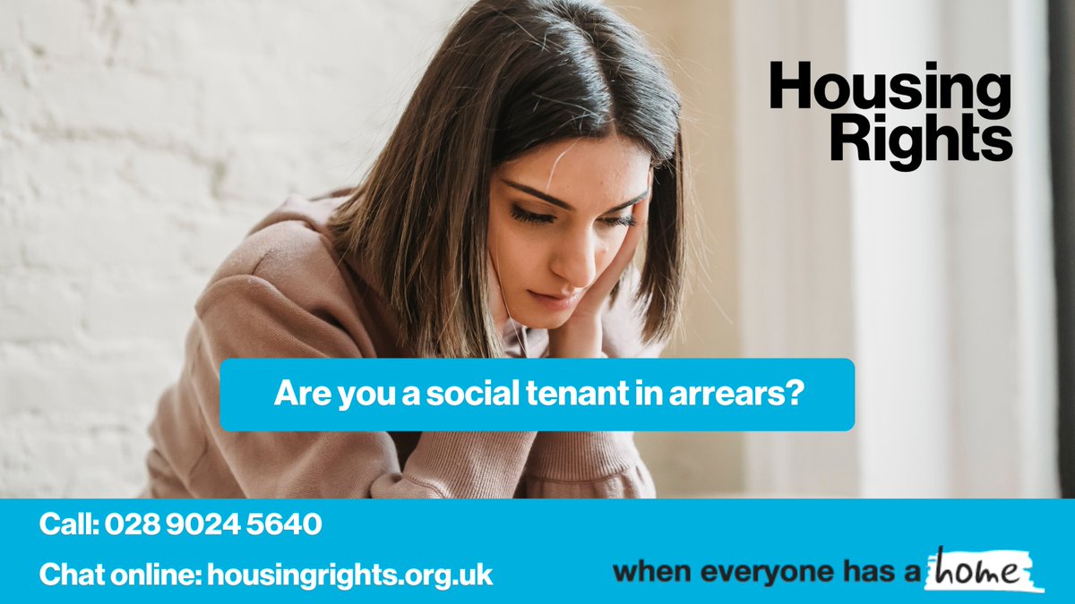 Our helpline has seen an increase in calls related to social housing arrears.

If you are a social tenant struggling to cover your rent or if you’ve missed a payment contact us straight away. We are here to help.

Call our helpline on 028 9024 5640 or chat online