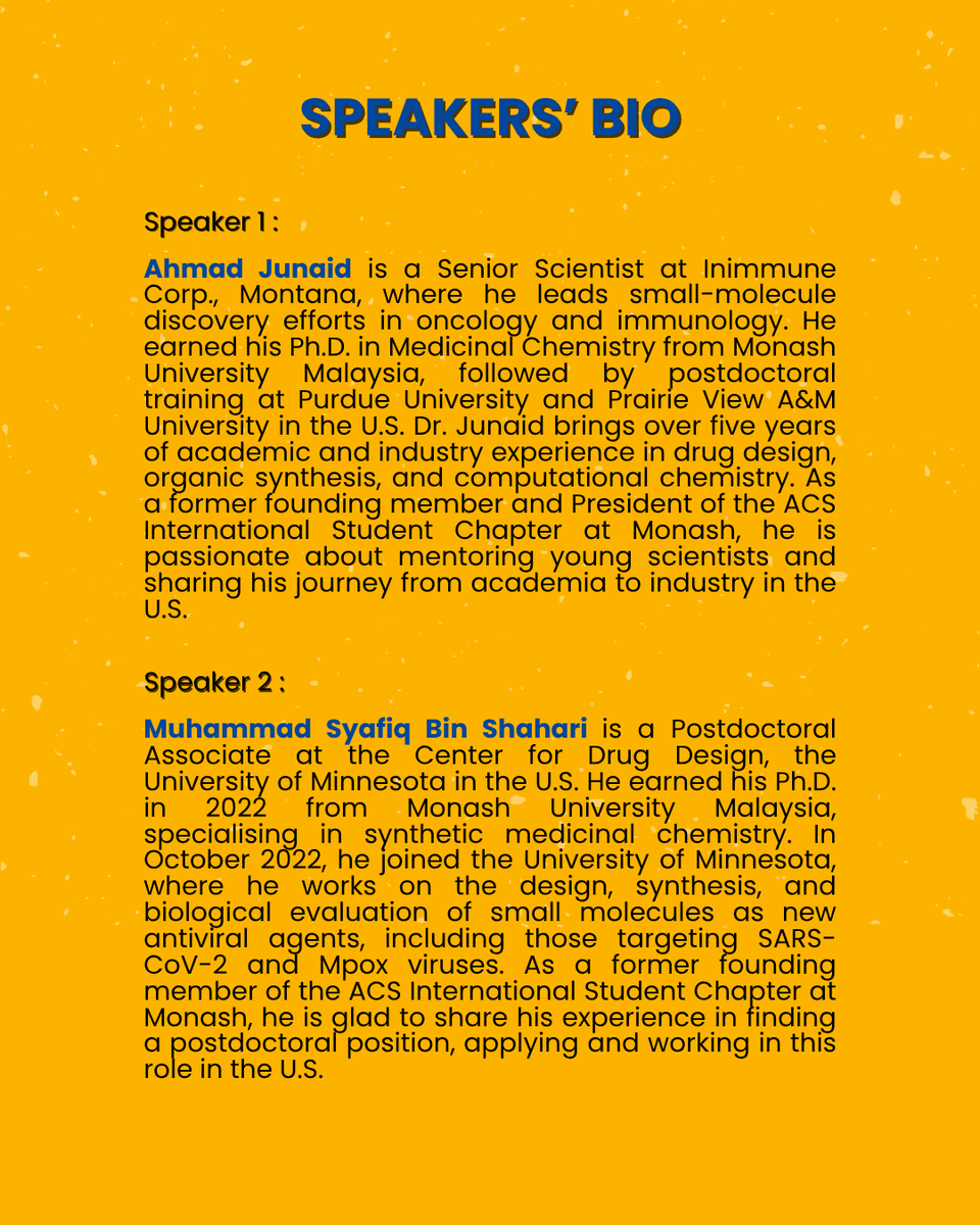 ACS Monash Malaysia International Student Chapter tweet media