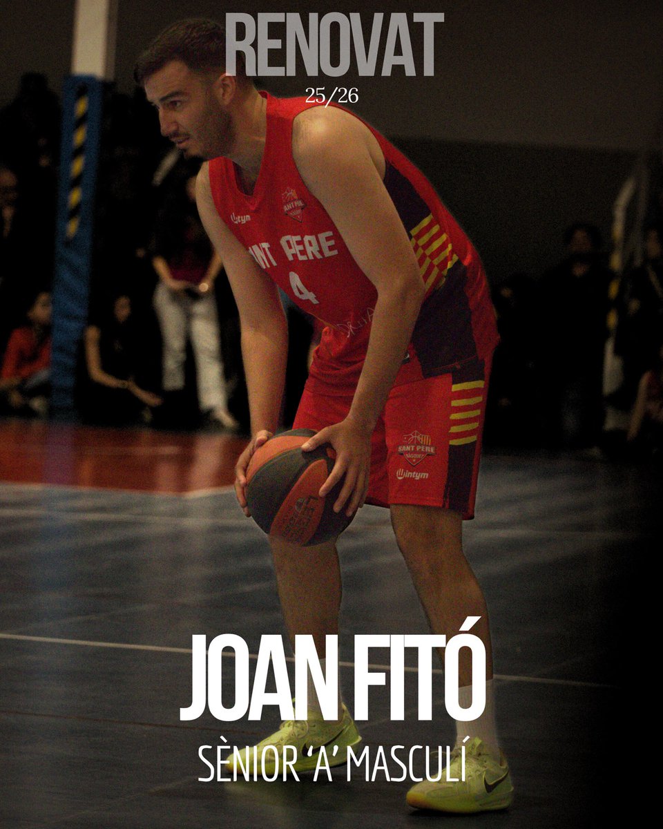 🔴 𝗨𝗡𝗔 𝗠𝗘́𝗦? 𝗨𝗡𝗔 𝗠𝗘́𝗦!

🤝🏽 El Joan Fitó jugarà una temporada més al CASAL

👴🏼 Veterania, talent i caràcter per ajudar als més joves a créixer

🦬 Som-hi, <a href="/JoanFito/">Joan Fitó</a> 

#SomVermells | #SantPere