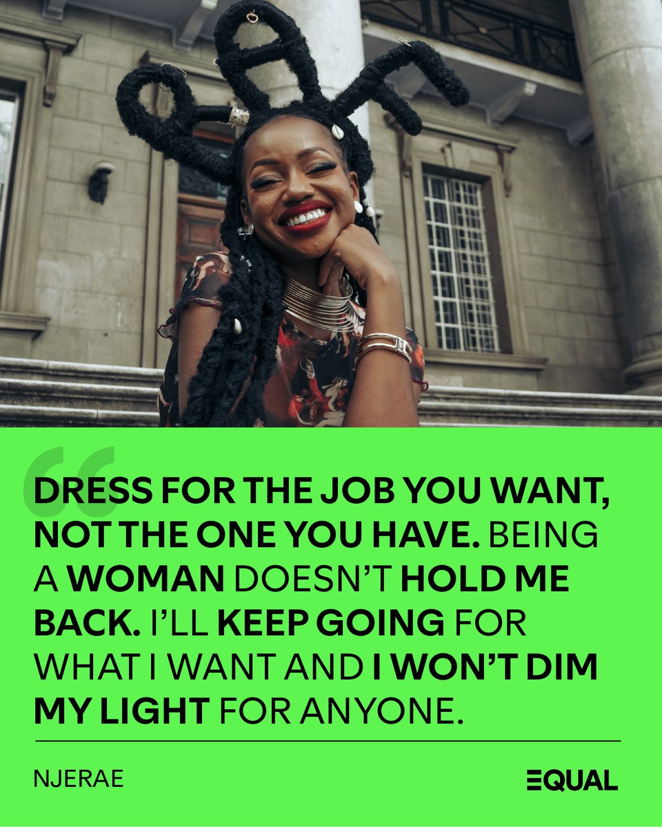 Our #SpotifyEQUAL Ambassador this month <a href="/Njerae/">Njerae</a> proves that you can never shine too bright 🌟