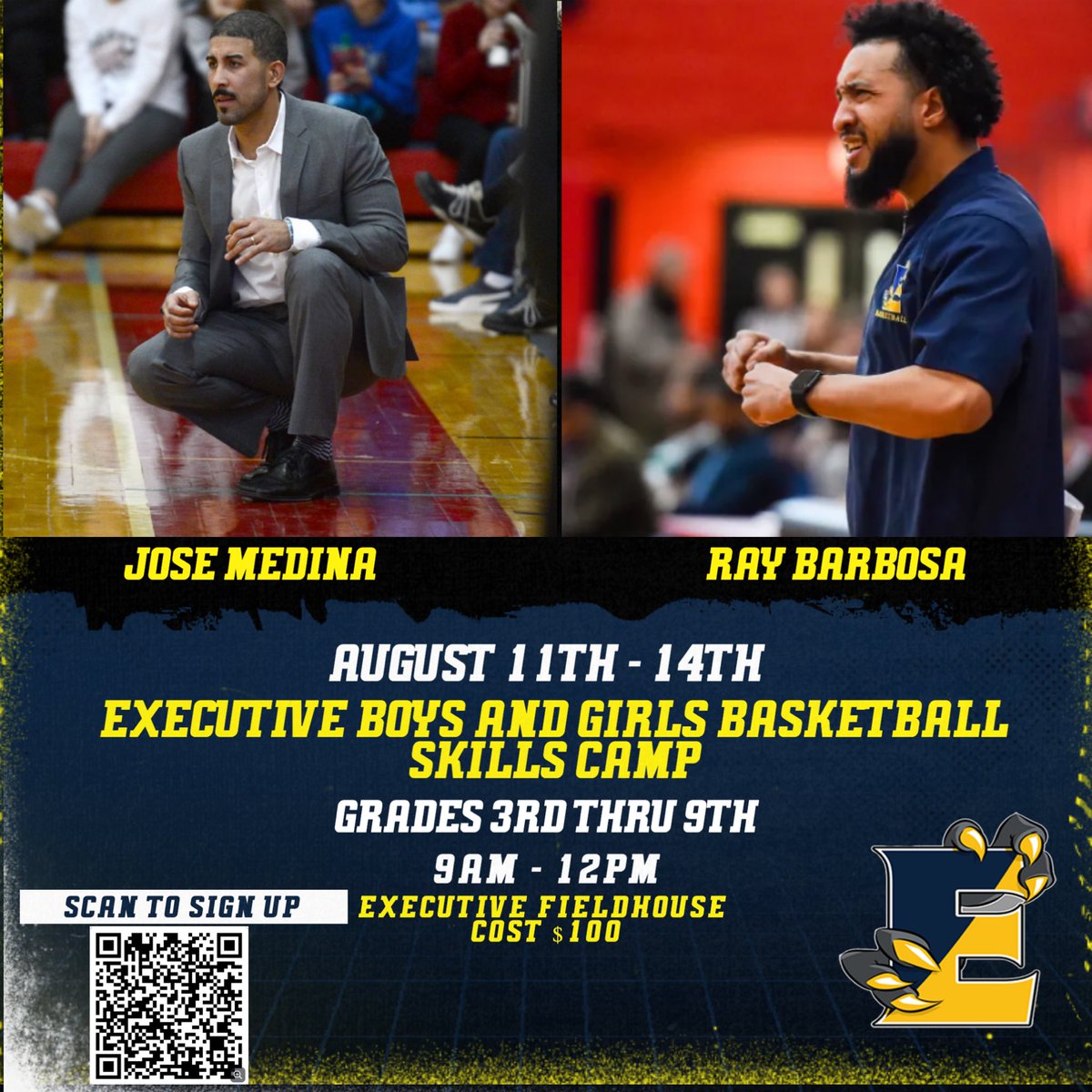 ☀️ SUMMER BASKETBALL FUN 
📆 August 11-14th
⏰ 9 to 12pm 
📍 Executive Education, Allentown
⛹🏼‍♂️ Boys &amp; Girls in Grades 3rd to 9th
⬇️ Register BELOW