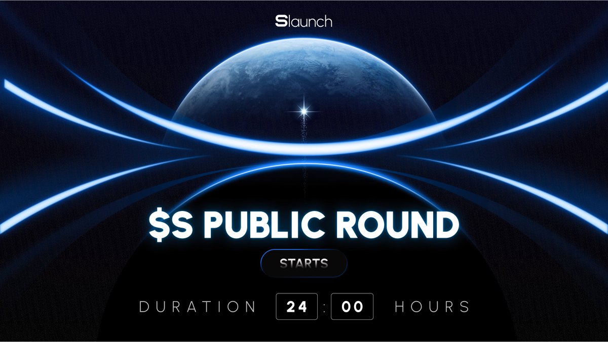 🔥 $S Public Round is Live 🔥

This round is open to all. No whitelist. No gate.

🕒 Duration: 24 hours or until it's all filled
📍slaunch.xyz/app/launchpad/…
⚙️ FCFS

Your shot at entering the loop is here