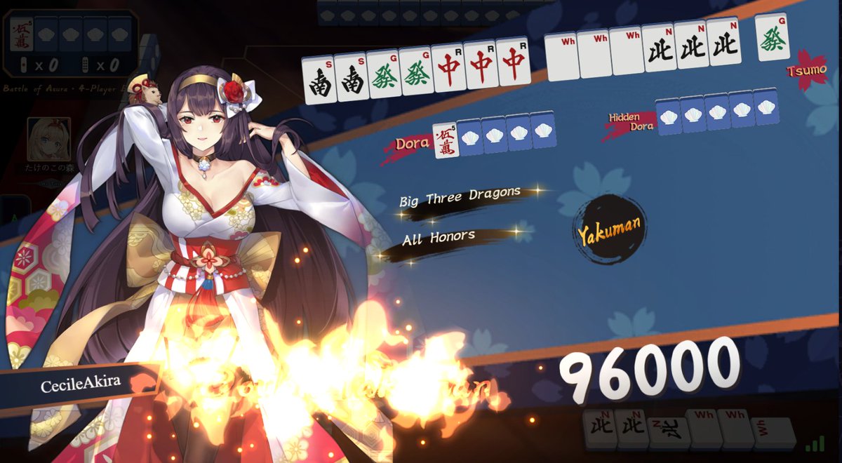 Höchste Mahjong Hand, die ich je hatte :3 😎