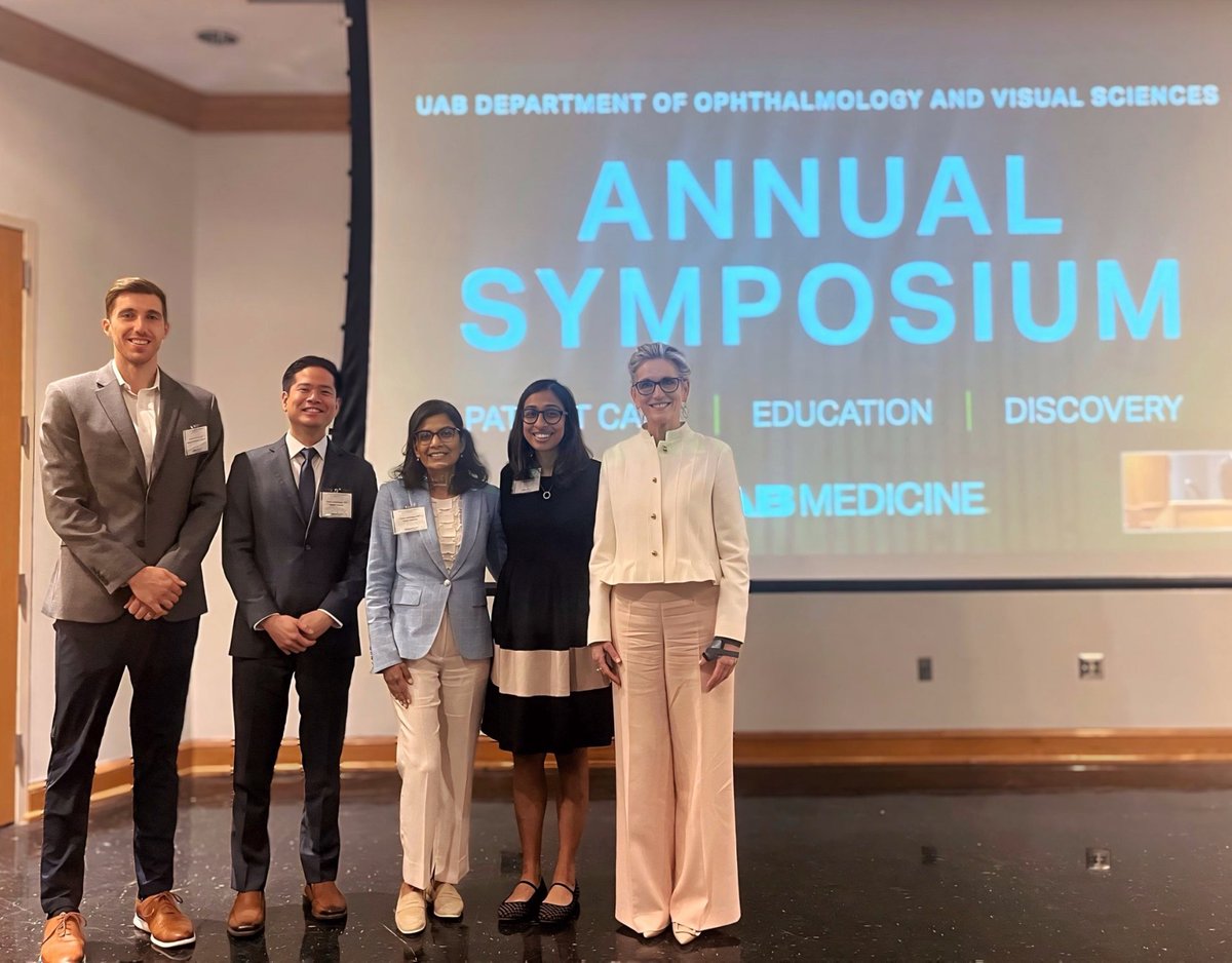 The UAB Department of Ophthalmology and Visual Sciences Annual Symposium was a success! Guests enjoyed keynotes and presentations from residents, faculty and experts across the country in a celebration of modern ophthalmology.

Read more: uab.edu/medicine/news/…