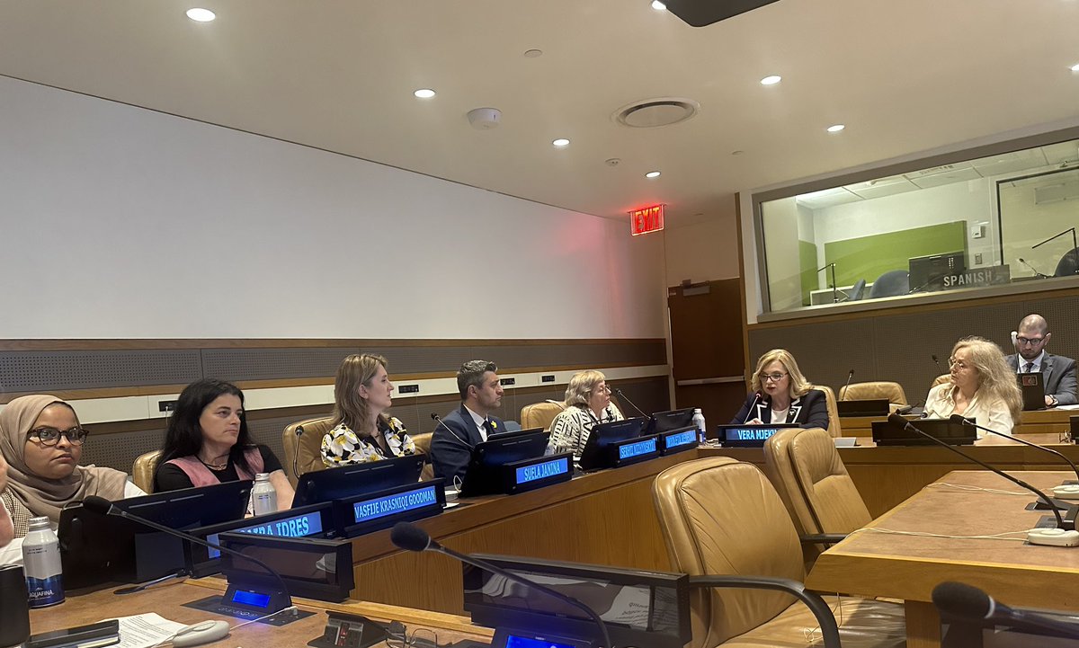 Vasfije Krasniqi-Goodman (@vasfijekrasniqi) on Twitter photo International Day for the Elimination of Sexual Violence in Conflict I was humbled to share my story and the story of Kosovo survivors at the United Nations in NY. Grateful to Albania Ambasador @SuelaJanina for making it happen <a href="/VeraMjeku/">Vera Mjeku</a> for co organizing and other speakers and International Day for the Elimination of Sexual Violence in Conflict I was humbled to share my story and the story of Kosovo survivors at the United Nations in NY. Grateful to Albania Ambasador @SuelaJanina for making it happen <a href="/VeraMjeku/">Vera Mjeku</a> for co organizing and other speakers and