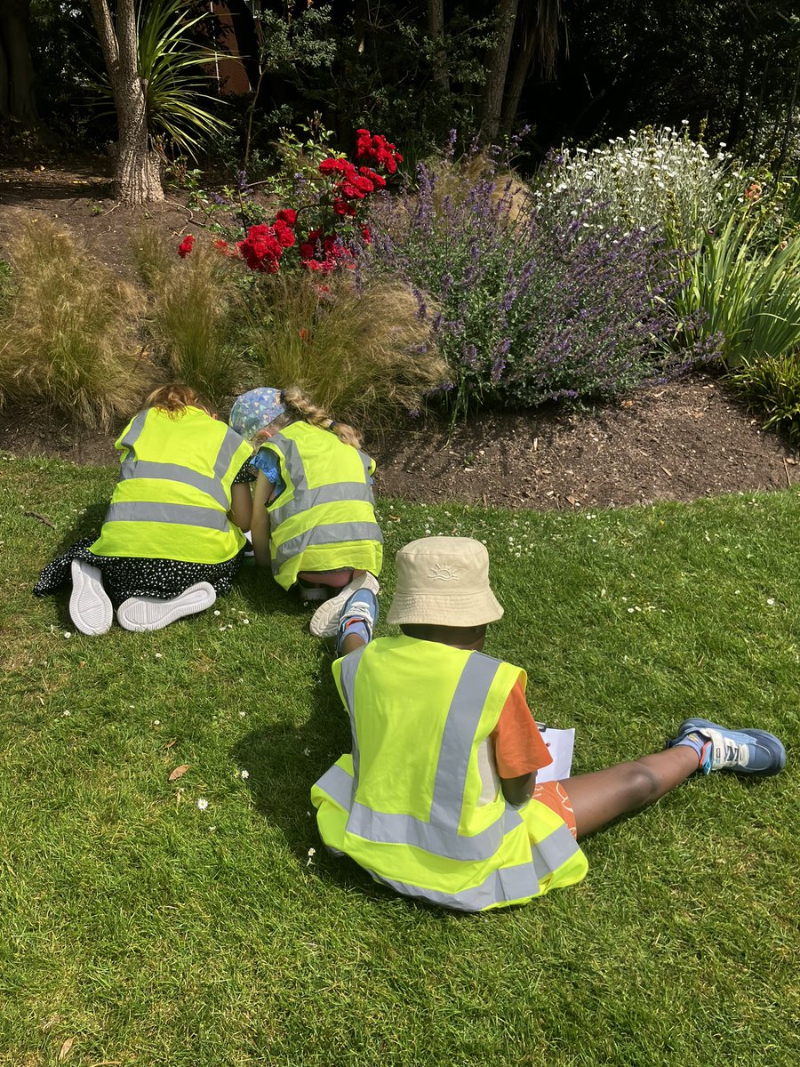 Studying the beautiful flowers at Connaught Gardens in Sidmouth to link with our  Science topic this term.