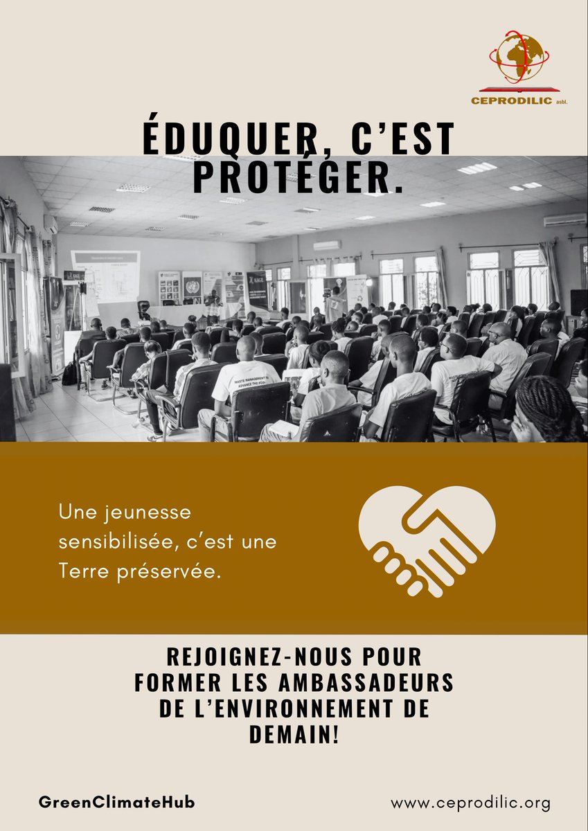 La planète a besoin de jeunes engagés.
Et toi, es-tu prêt à agir ? 🌎

#ceprodilic #GreenClimateHub #éduquercestprotéger #Ceprodilic #GreenYouth