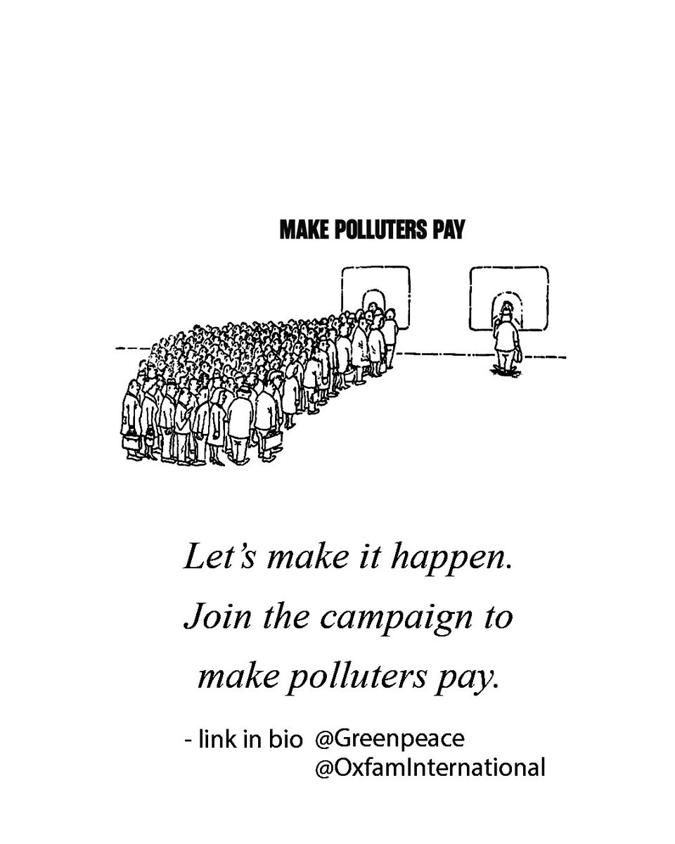 🚨BREAKING: 8 out of 10 surveyed around the world think that polluters - not the people - should pay for climate damages.
That’s an OVERWHELMING majority saying - it’s time to make polluters pay.

Sign the Polluters Pay Pact today 👇

greenpeace.org/international/…