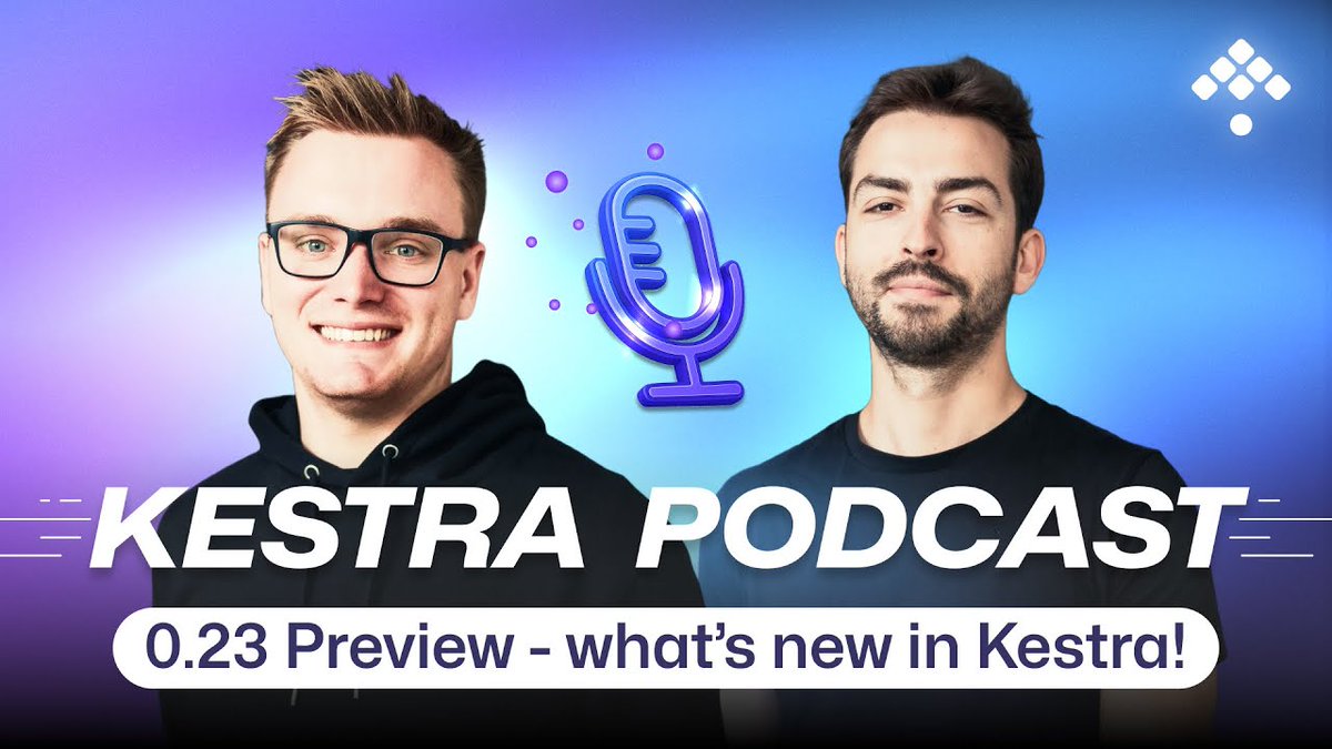 With the launch of the Kestra 0.23 Release, <a href="/wrussell1999/">Will Russell</a>  invites <a href="/Ben8t/">Ben8t</a> , Product Owner at Kestra, to discuss what's new in this latest release and what people should try out!

Dive in: youtube.com/watch?v=Bb248y…