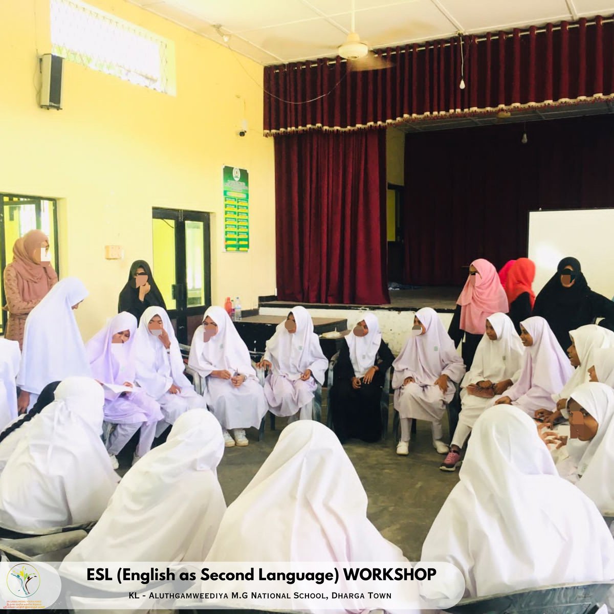 SL_MYF's tweet photo. The three-day "ESL (English as Second Language)" workshop, under the follow-up program of the Start-Up Career Workshop, was successfully conducted by the SLMYF on june 22nd, 29th and July 6th 2024 for grade 10 and 11 students of Aluthgamaweediya Muslim Girls National School. https://t.co/tQUmNy6aXv