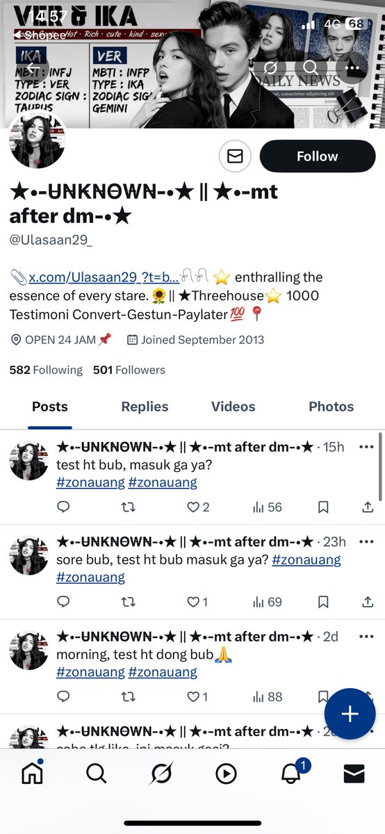 nanayong23's tweet photo. HELP RT ❗️❗️

HATI HATI SCAMMER PENIPUAN WTS GESTUN, CONVERT, DLL

username @IrLaeeee_

nomer wa 0881025122129 &amp; 085714063286

Seabank Khotib Shobirin 901236047130 https://t.co/cPSqEFbJ4y