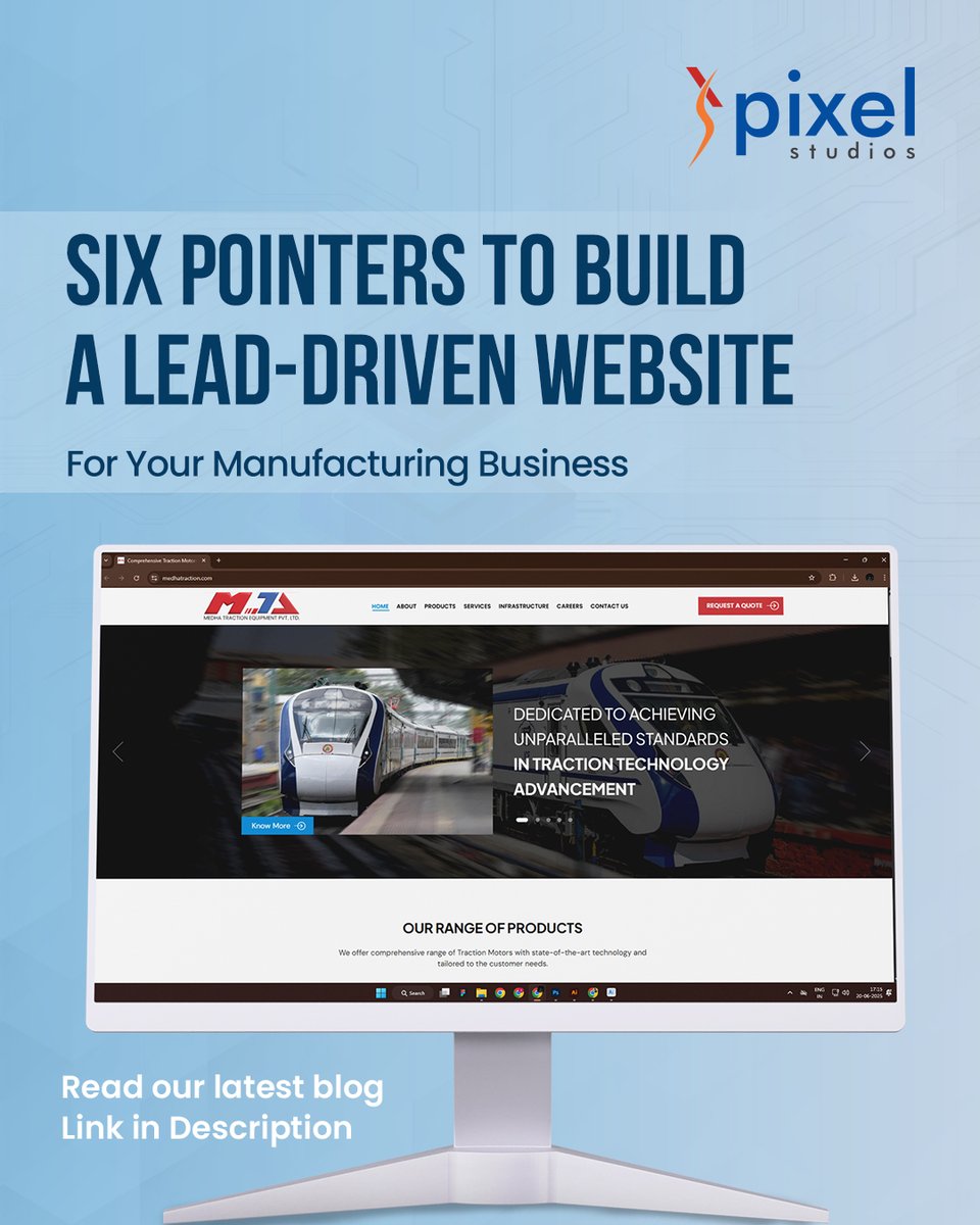 thepixelstudios's tweet image. Is your website working as hard as your factory floor?
Most manufacturing sites look good—but don't deliver leads. At Pixel Studios, we build sites that work with SEO, smart design, and UX that converts.
Read more: pixel-studios.com/blog/lead-driv…