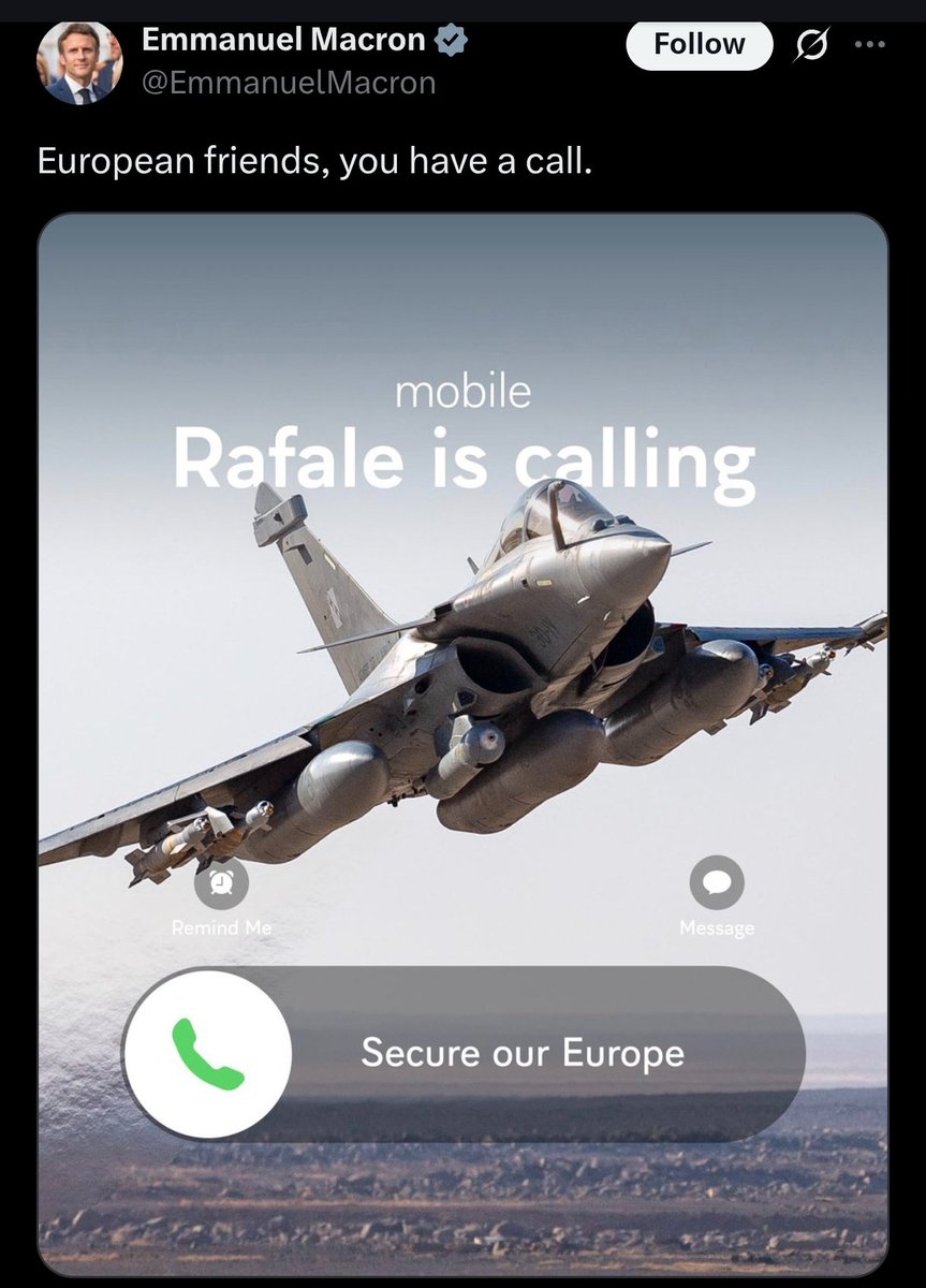 M.in. tak się promuje własny przemysł zbrojeniowy.

Kojarzycie może podobnego twitta w wykonaniu polskiego polityka? Ja też nie. 

Za to zdjęć że ścianka z produktów zagranicznej zbrojeniówki? Mnóstwo.