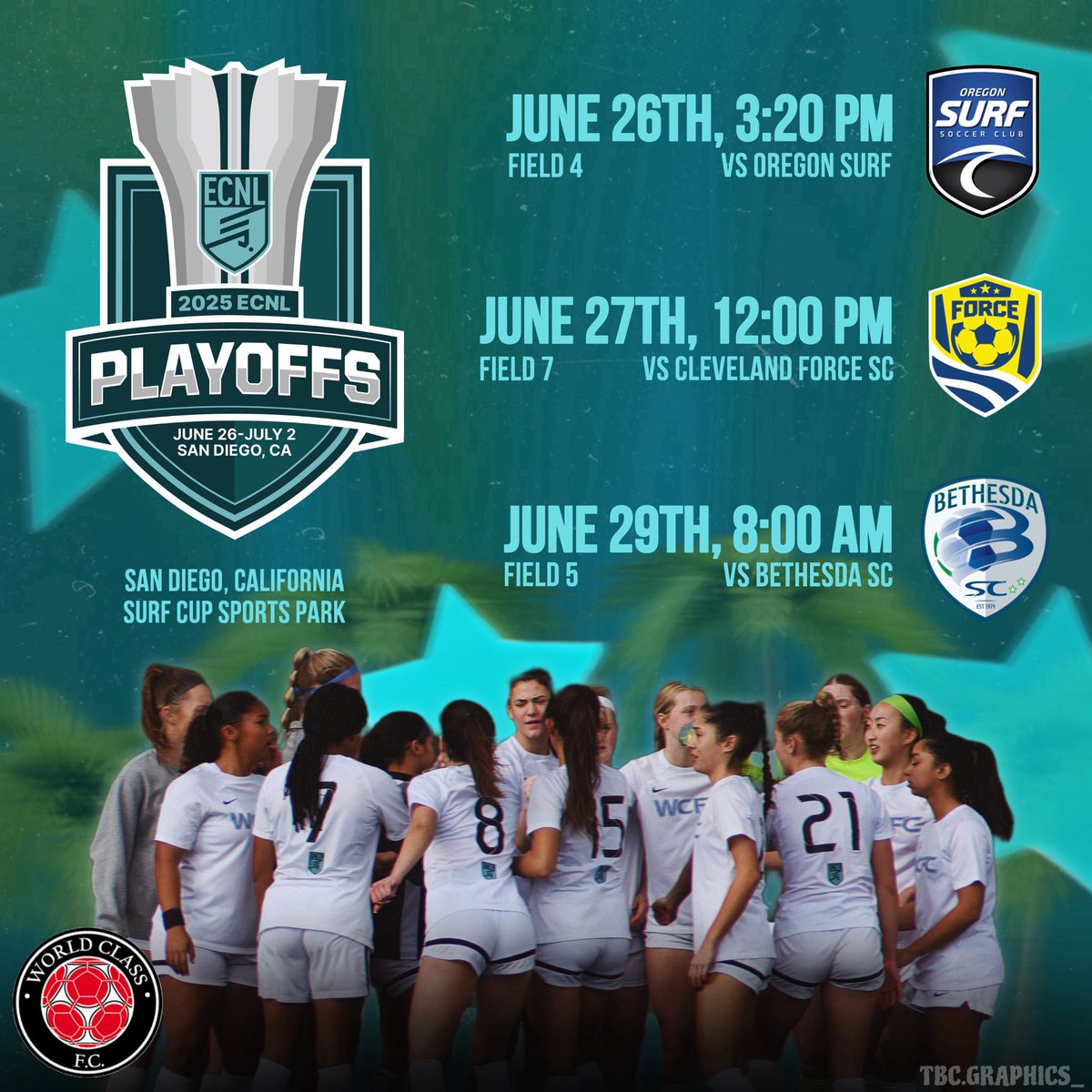 Countdown is on! ECNL Girls Playoffs in San Diego is less than a week away!! ☀️🌊⚽️✈️<a href="/ImYouthSoccer/">ECNL/GA/Recruiting/College Soccer</a> <a href="/TopDrawerSoccer/">TopDrawerSoccer</a>