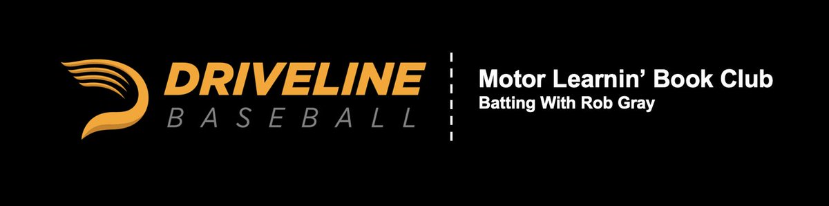 Clayton Thompson (@clayton_t22) on Twitter photo Motor Learning Book Club #3 <a href="/DrivelineBB/">Driveline Baseball</a>
This week we talked about hitting! The assigned reading was from <a href="/ShakeyWaits/">Rob Gray ⚾️👁</a>' new book.
We talked about direct vs. indirect perception, organism-environment relationships, and high vs low order information. 🧵 Motor Learning Book Club #3 <a href="/DrivelineBB/">Driveline Baseball</a>
This week we talked about hitting! The assigned reading was from <a href="/ShakeyWaits/">Rob Gray ⚾️👁</a>' new book.
We talked about direct vs. indirect perception, organism-environment relationships, and high vs low order information. 🧵