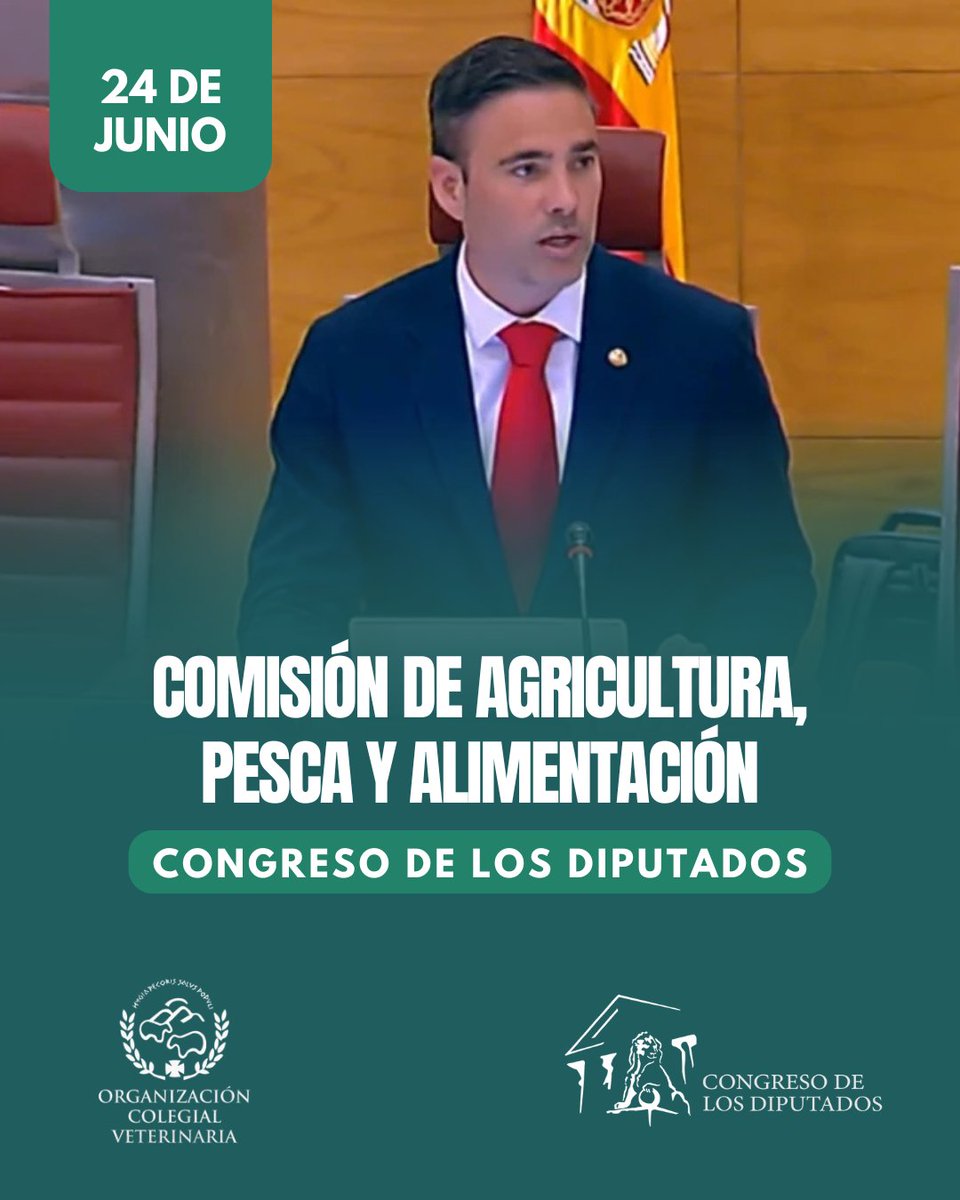 Este martes a las 12:00 h participaré en la Comisión de Agricultura, Pesca y Alimentación del Congreso de los Diputados como Vicepresidente del Consejo General de Colegios de la Profesión Veterinaria de España.