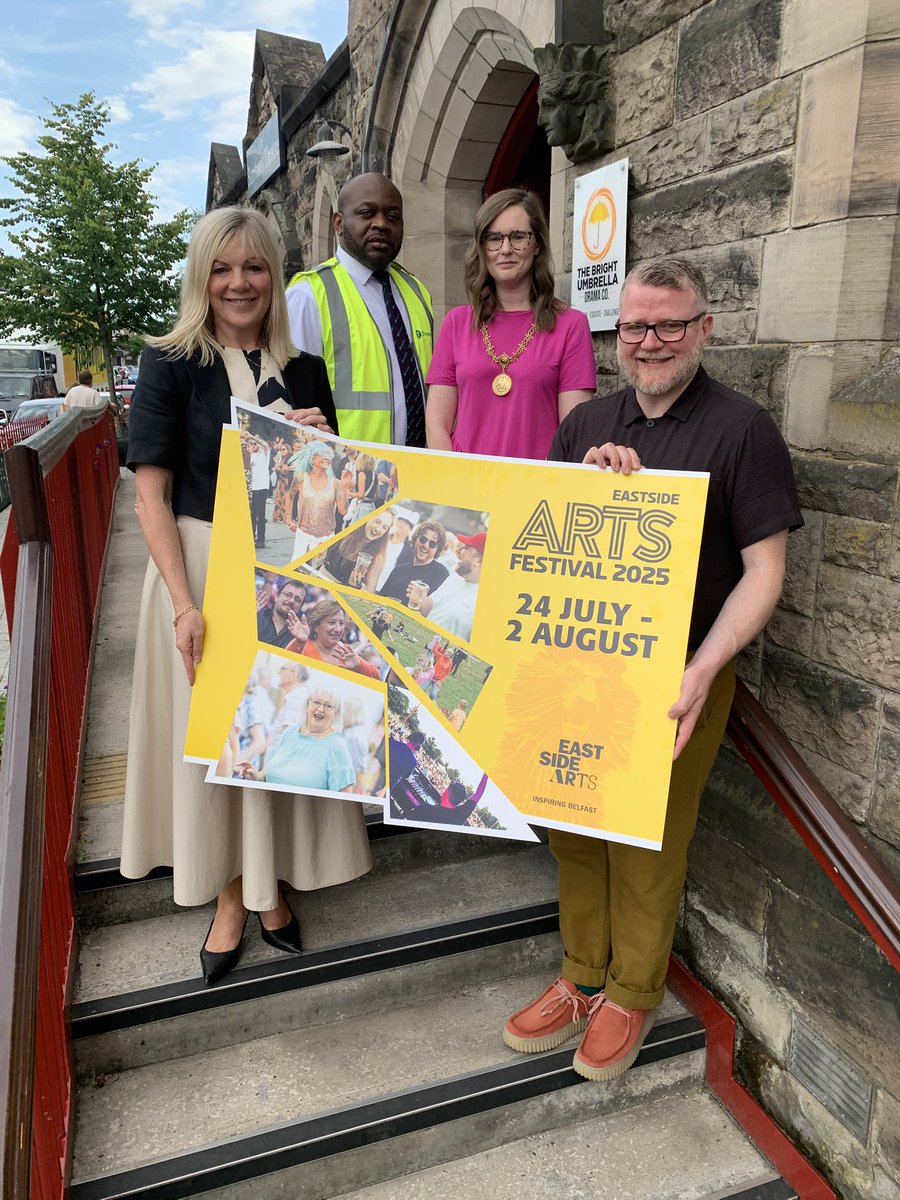 Last night was the launch of Eastside Arts festival 2025. The festival brings people together, celebrates local voices and shows us how powerful the arts can be in building up our communities. It runs from the 24th July- 2nd August