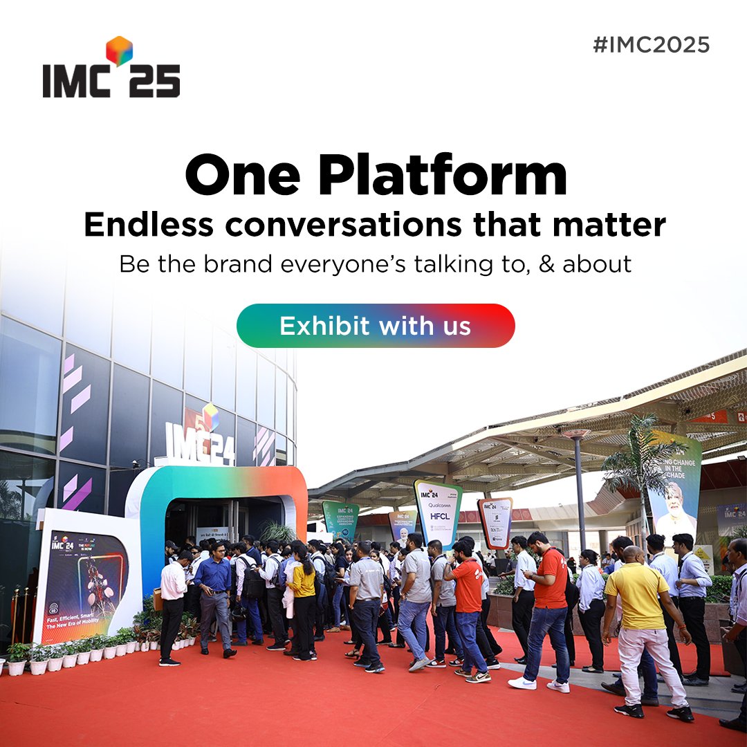 The only platform where government, industry, and innovation come together to shape the future of innovation.

Join the league of innovators shaping India’s digital transformation, from 5G and semiconductors to AI, satellites, and electronics manufaturing. 

Exhibit with us: