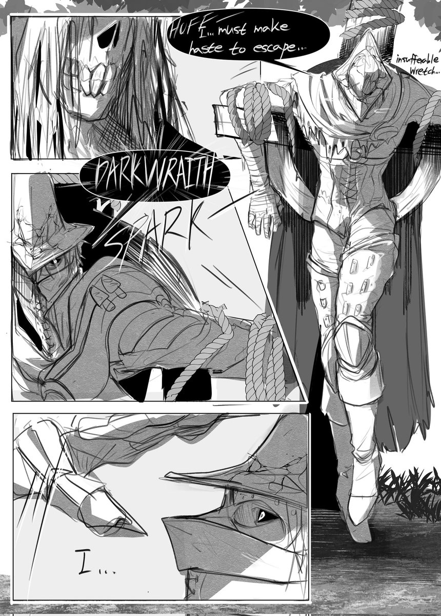 Ga1ahad_Abyss's tweet image. My friend&apos;s request
&quot;Just a Comic About Watcher Getting Owned&quot;