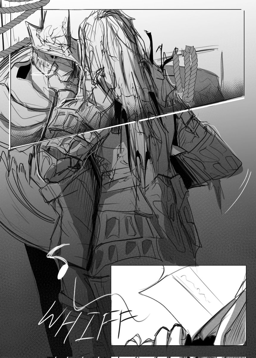 Ga1ahad_Abyss's tweet image. My friend&apos;s request
&quot;Just a Comic About Watcher Getting Owned&quot;