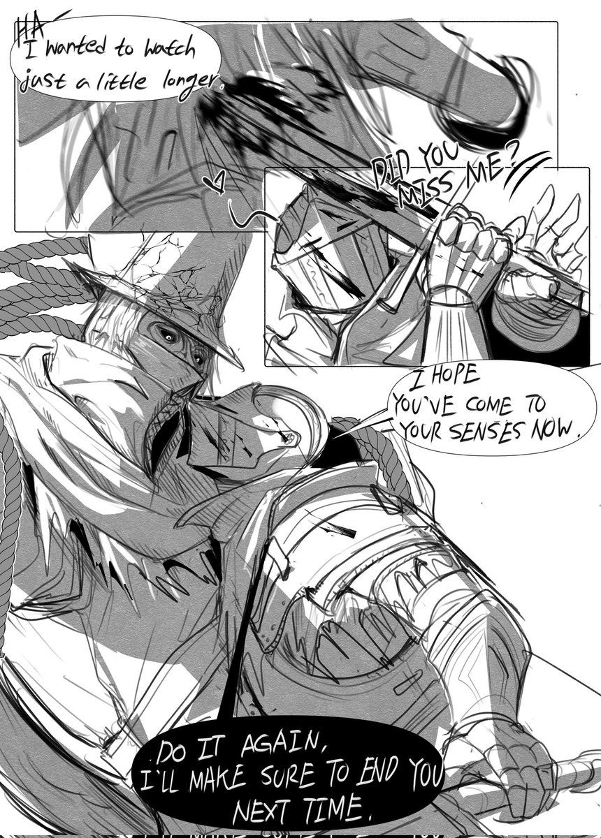 Ga1ahad_Abyss's tweet image. My friend&apos;s request
&quot;Just a Comic About Watcher Getting Owned&quot;