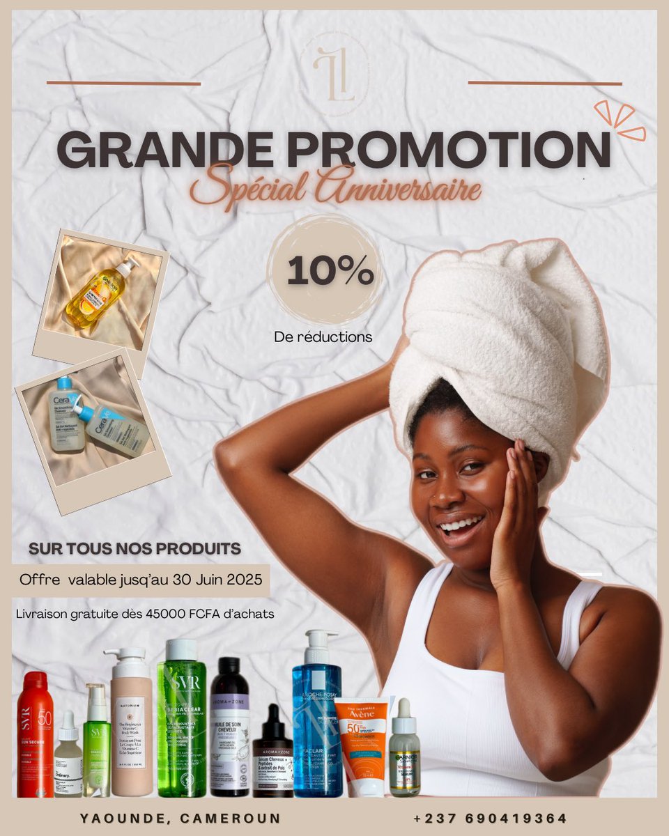 THREAD : Quelques produits en promotion actuellement et leurs prix ! 👇🏽👇🏽👇🏽

N’hésitez pas à commander, nous sommes disponibles ! 😁

📍Yaoundé 
☎️ : 690 419 364