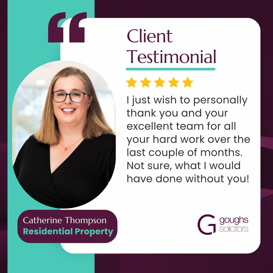 ⭐⭐⭐⭐⭐ A huge shoutout to Catherine, who recently received this amazing testimonial:

"I just wish to personally thank you and your excellent team for all your hard work over the last couple of months. Not sure what I would have done without you." 👏💼🏡