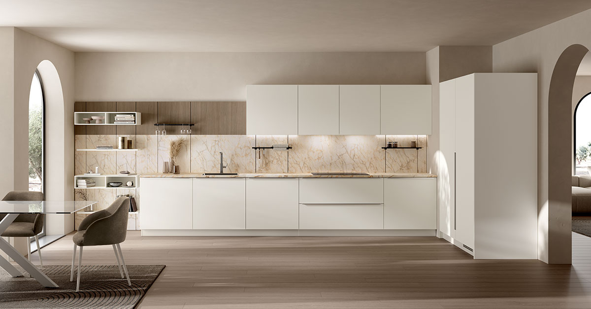 Moda, design Vuesse, con le sue linee raffinate, introduce una bellezza senza tempo che si integra perfettamente negli interni moderni.

#scavolini #homedesign #homedecor #interiordesignideas