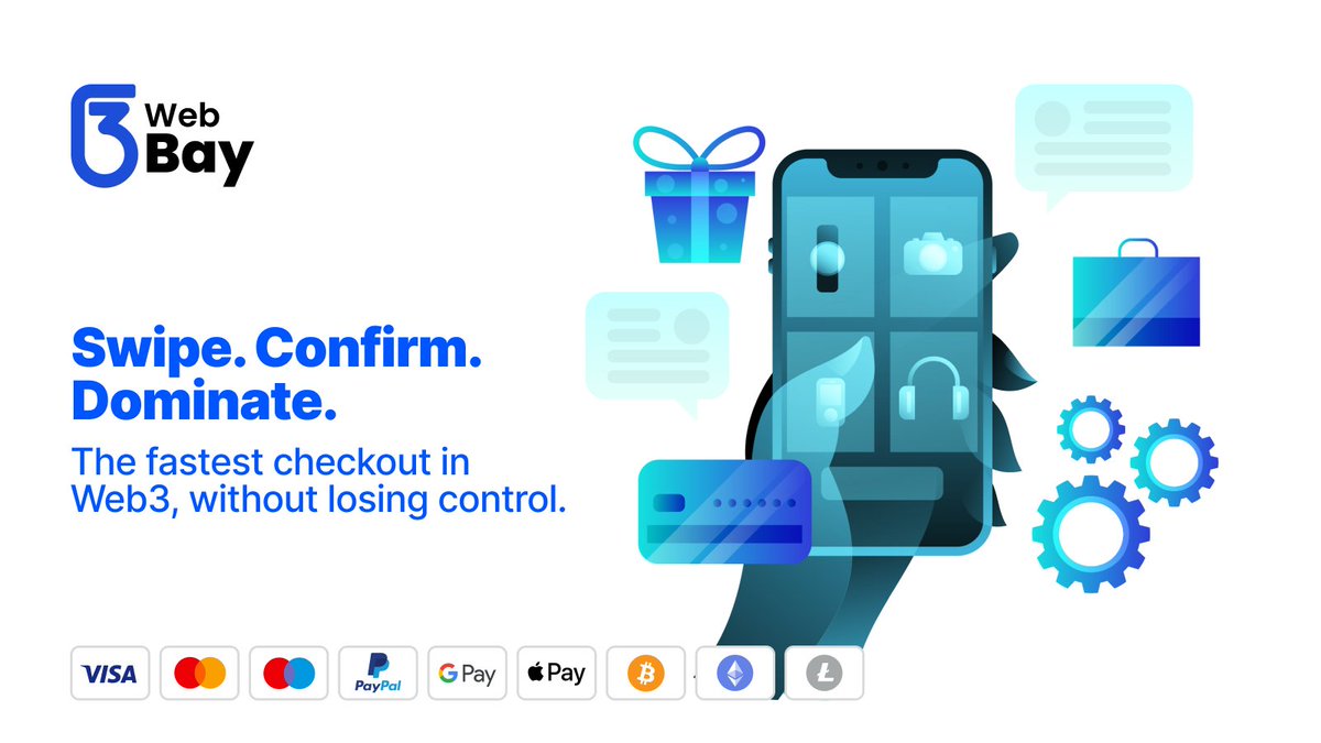 web3bayofficial's tweet image. Swipe. Confirm. Dominate.

Experience the fastest checkout in Web3, all without giving up control of your assets.☘️

⚡ Fast. 🔒 Secure. 🛒 Frictionless.

web3bay.io/buy

#Web3Bay #Web3 #Crypto #CryptoForAll #Secure
