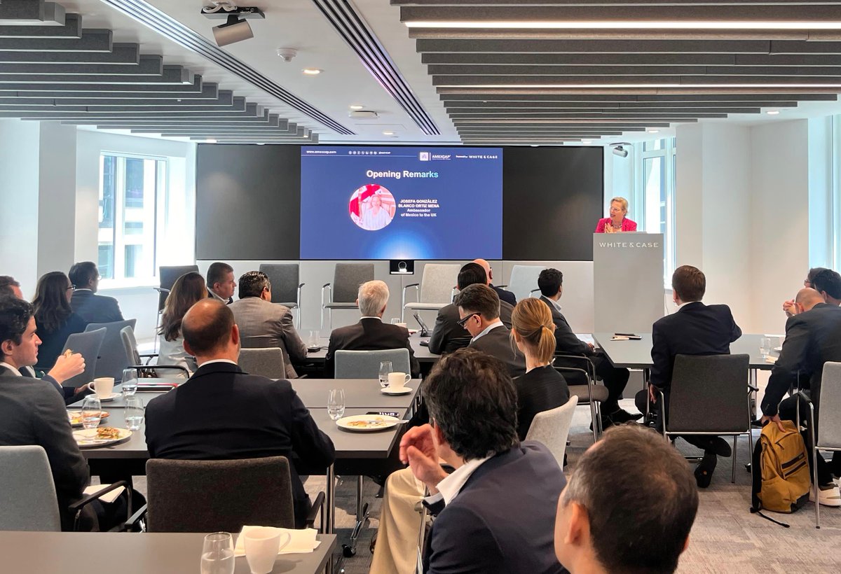 Mexican Embassy UK (@embamexru) on Twitter photo The Ambassador of Mexico <a href="/josefagbom/">Josefa Gonzalez Blanco (she-her)</a> was honoured to inaugurate “Mexico as an Investment Destination”, a strategic platform convened by @amexcap to spotlight 🇲🇽’s dynamic investment landscape, evolving private capital trends, and cross-border opportunities our country offers!! The Ambassador of Mexico <a href="/josefagbom/">Josefa Gonzalez Blanco (she-her)</a> was honoured to inaugurate “Mexico as an Investment Destination”, a strategic platform convened by @amexcap to spotlight 🇲🇽’s dynamic investment landscape, evolving private capital trends, and cross-border opportunities our country offers!!
