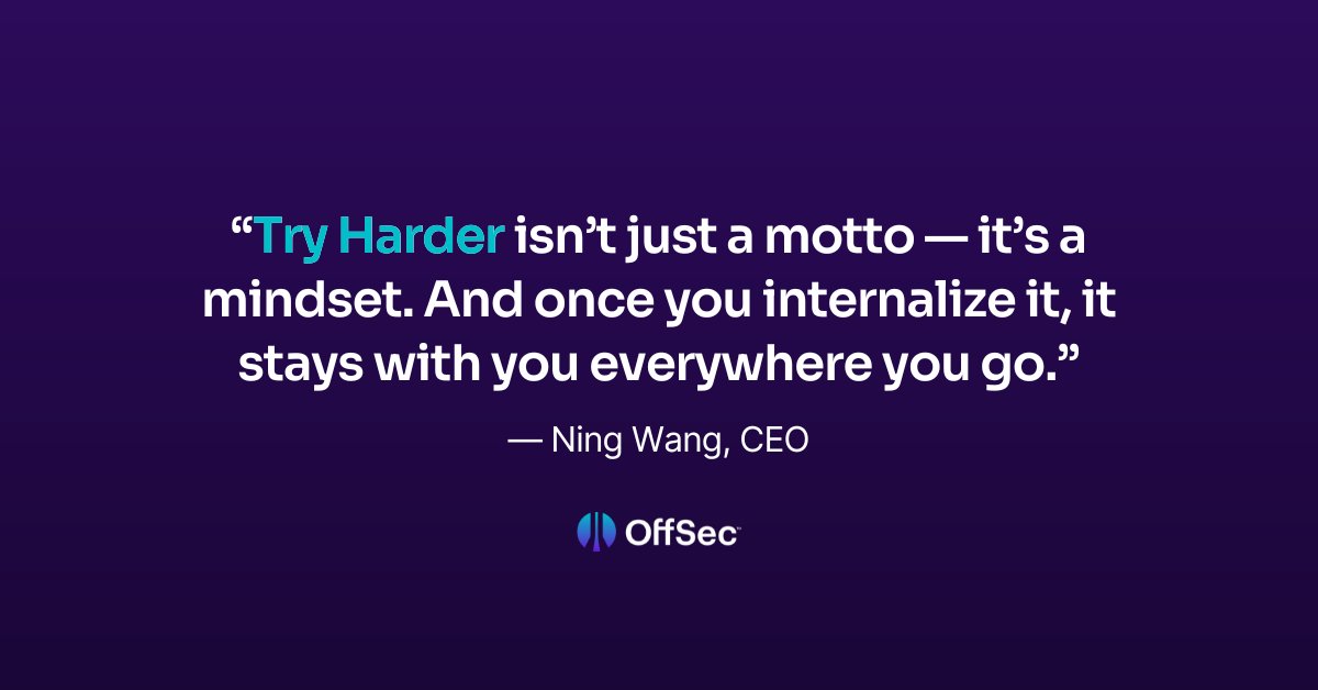 offsectraining's tweet image. What does #TryHarder mean to you? 🧠💭