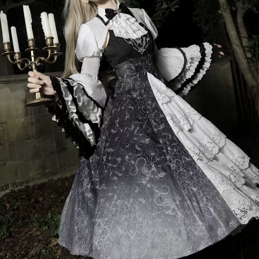 Maidens_Reve's tweet photo. ゴシックグラデーション姫袖JSKセットアップ♡ https://t.co/YMfQsKlJfe