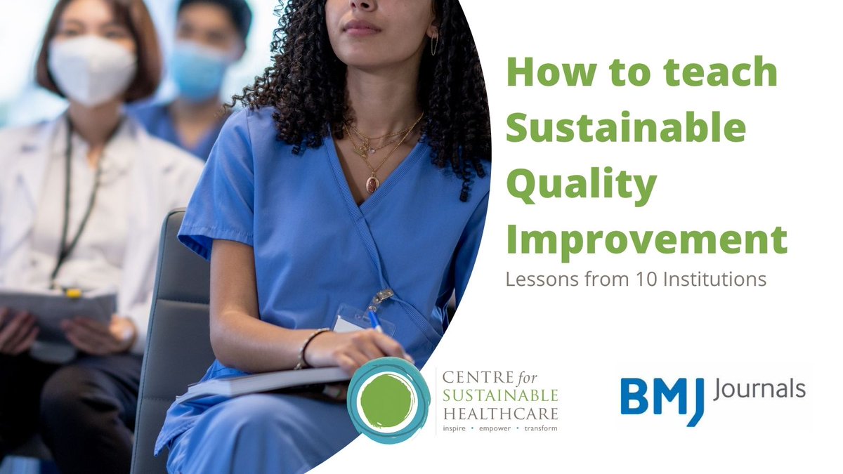 New research in @BMJ_OQ: 11 educators share how they embedded sustainability in healthcare teaching using the #SusQI framework.
Practical insights for curriculum design &amp; system change.
Read more 👉 bmjopenquality.bmj.com/content/13/2/e…
 #MedEd #SustainableHealthcare #ClimateHealth
