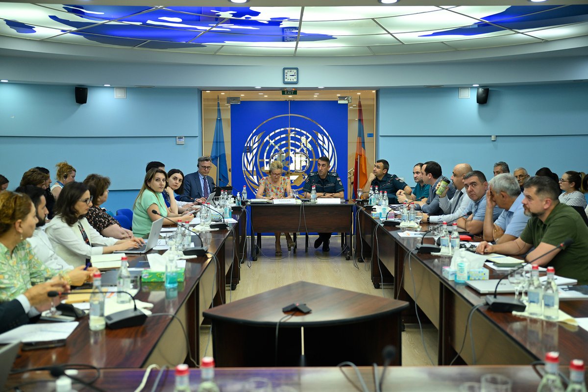 🇺🇳 Armenia, together with the 🇦🇲 Rescue Service, convened a Disaster Management Country Team meeting - bringing together key partners to review recent developments, exchange updates, and strengthen collective preparedness and emergency response efforts.