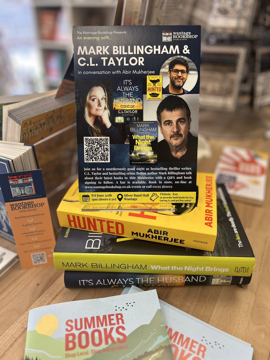 Book Vivant (@hungerfordbooks) on Twitter photo Looking forward to meeting these three <a href="/WantageBookshop/">WantageBookshop</a> tonight! Need tickets? 👇🏻
…linghamTaylorWantage.eventbrite.co.uk Looking forward to meeting these three <a href="/WantageBookshop/">WantageBookshop</a> tonight! Need tickets? 👇🏻
…linghamTaylorWantage.eventbrite.co.uk