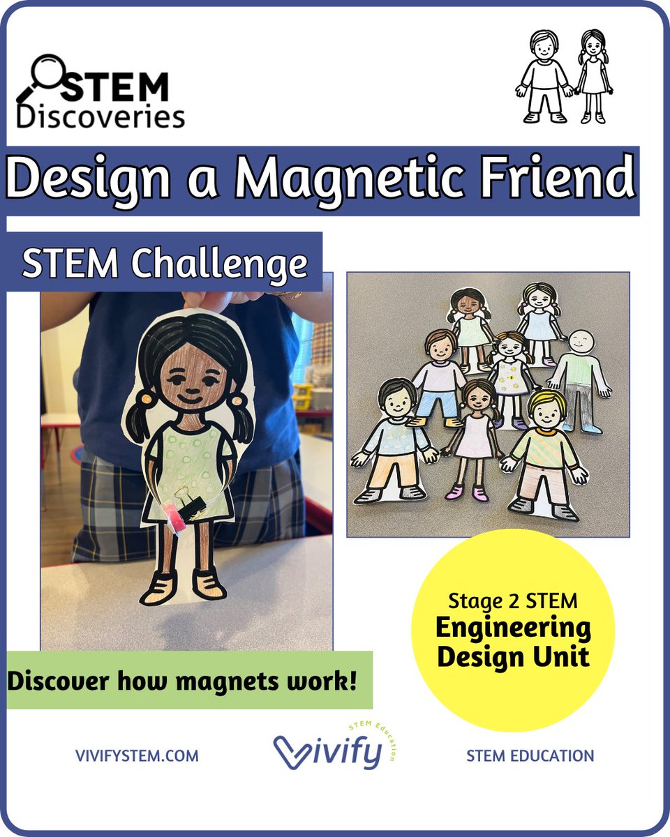 Magnets are everywhere! Now, students can engineer their own magnetic friend while exploring real-world STEM connections! Low-prep, high-impact learning, perfect for classrooms, STEM clubs &amp; family fun!
🤝 vivifystem.com/new-products/p…

#STEM #STEMeducation #teachers #friends #magnets