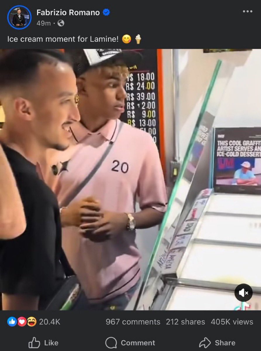 He’s fucking announcing ice creams now