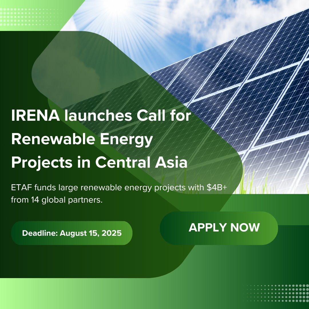 🌍 Call for Renewable Energy Projects – Central Asia IRENA invites ...