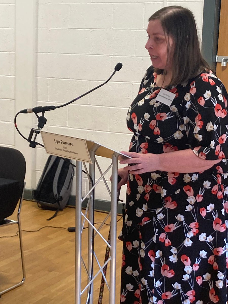 Glasgow Disability Alliance (@gda__online) on Twitter photo Lyn Pornaro, CEO of <a href="/DEScotTweets/">Disability Equality Scotland</a> now speaking compellingly about her own lifelong fight as a disabled person against discrimination and being ignored. Disabled people are still having to fight for their #HumanRights. Lyn Pornaro, CEO of <a href="/DEScotTweets/">Disability Equality Scotland</a> now speaking compellingly about her own lifelong fight as a disabled person against discrimination and being ignored. Disabled people are still having to fight for their #HumanRights.