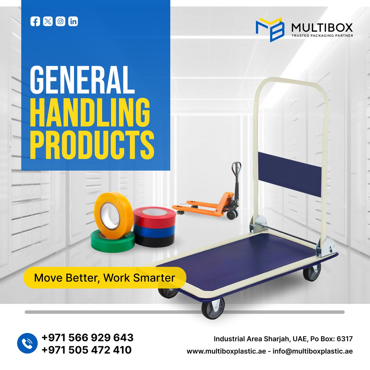 MultiboxPlastic's tweet image. Upgrade the way you move! 🚚
Move Better, Work Smarter
📱: +971 566929643 | +971 505472410
#MoveBetterWorkSmarter #HandlingSolutions #SmartWorkTools #WarehouseEfficiency #IndustrialGear #LogisticsSupport #WorkSmart #ProductivityBoost #HeavyLiftingMadeEasy