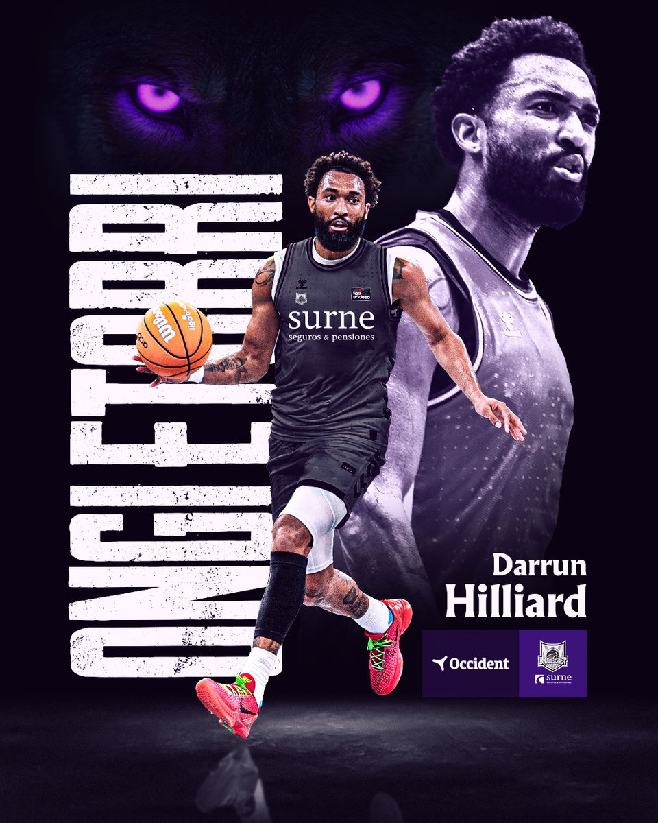 💣 Darrun Hilliard, primer fichaje MIB para la 25/26 💣

✅ 91 partidos NBA
✅ 150 partidos en Euroliga
✅ 13.6 puntos, 3.7 rebotes y 3.3 asistencias en la Liga Endesa 24/25 con Río Breogán
✅ Internacional con 🇺🇸

Welcome to Bilbao, Darrun 😎🔥 <a href="/DHilliard6X/">6xer.</a> 

ℹ️