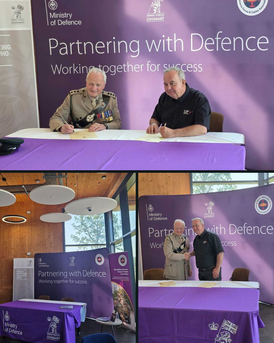 CJP Broadcast Service Solutions Ltd (@cjp_ltd) on Twitter photo We're proud to have signed the Armed Forces Covenant! This means a lot to us as our founder Chris Phillips is a veteran himself. We're committed to supporting veterans with employment opportunities & service spouses with flexible leave arrangements. #ArmedForcesCovenant <a href="/WMRFCA/">West Midland Reserve Forces & Cadets Association</a> We're proud to have signed the Armed Forces Covenant! This means a lot to us as our founder Chris Phillips is a veteran himself. We're committed to supporting veterans with employment opportunities & service spouses with flexible leave arrangements. #ArmedForcesCovenant <a href="/WMRFCA/">West Midland Reserve Forces & Cadets Association</a>