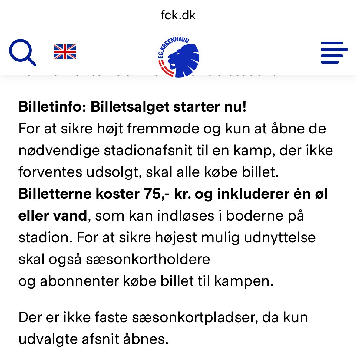 allankj44's tweet photo. Hej @FCKobenhavn.

I ved åbenbart ikke, hvad der rammer jer på tilskuerfronten.

Der bliver udsolgt til kampen, og I kommer til at åbne hele Parken.

Sæt i gang ⚽️😊💙🤍🖤

#nurderhsv
#FCKHSV #sldk https://t.co/WeQfhnqS2n