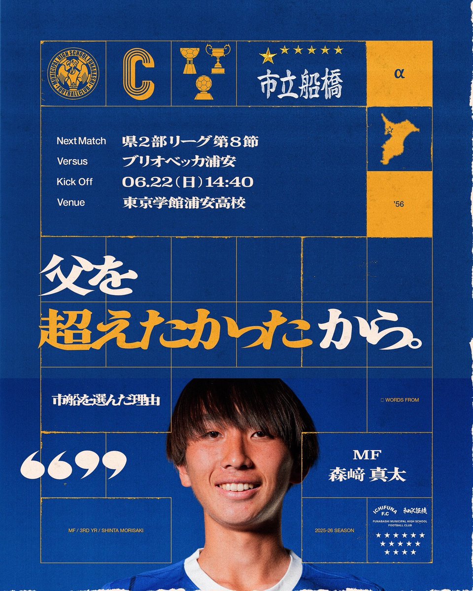 ◤⚽️MATCH DAY⚽️◢ #今週の市船 ☆プレミアEAST【Aチーム】 06.22