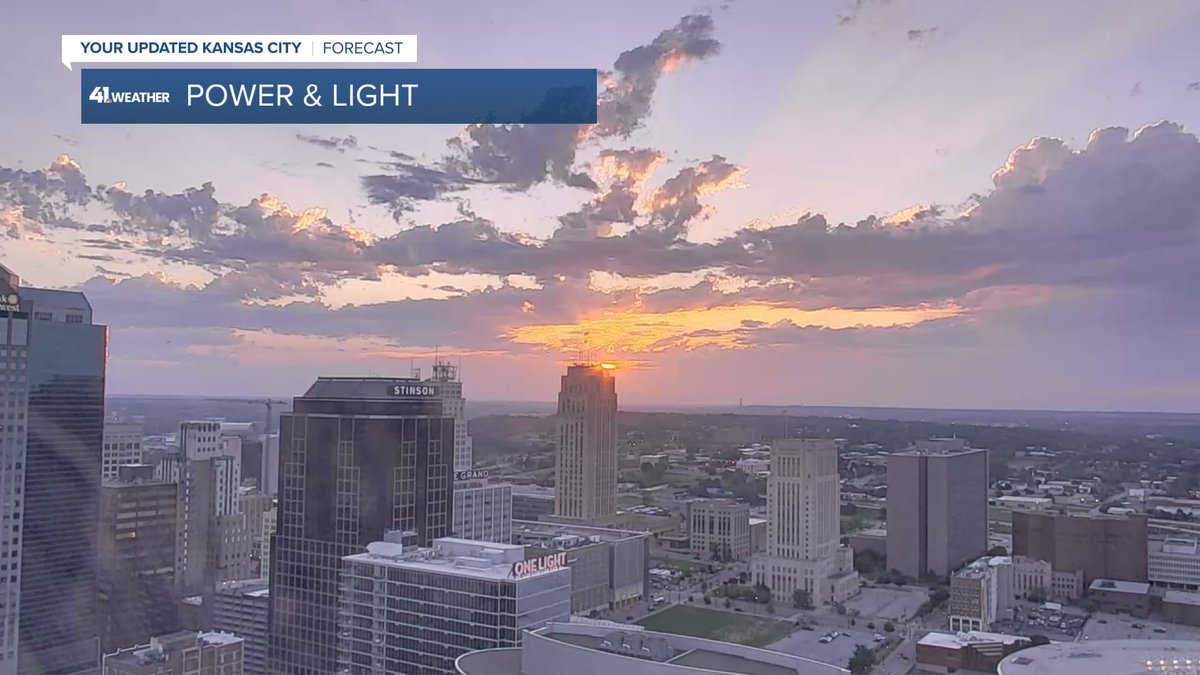 Jeff Penner (@jeffpennerkshb) on Twitter photo It is a beautiful last sunrise of Spring. Summer begins at 9:42 PM and the heat is right on schedule. Highs today will reach 90°, officially, for the 1st time since October 12th. This is 251 days ago. <a href="/KSHB41/">KSHB 41 News</a> It is a beautiful last sunrise of Spring. Summer begins at 9:42 PM and the heat is right on schedule. Highs today will reach 90°, officially, for the 1st time since October 12th. This is 251 days ago. <a href="/KSHB41/">KSHB 41 News</a>