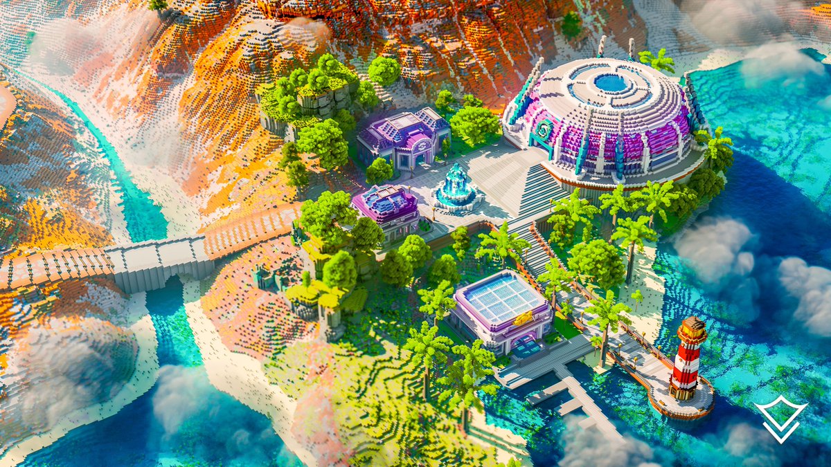 GAVIOTA PORT! ⚓🐠 

Dive into coastal adventure at this bustling port town, home to a grand aquarium, lighthouse, and the Water Gym. 

This is one of the 12 towns in our UPM #Minecraft map!

⬇️ DOWNLOAD:
store.varunabuilds.com/p/upm/