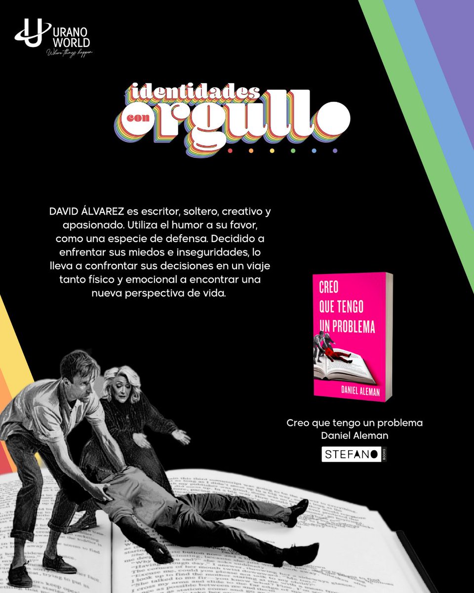 Stefano Books (@stefano_books) on Twitter photo ¡Este mes leamos #IdentidadesConOrgullo!🌈
David es divertido y creativo, pero bajo el humor esconde miedos que ya no puede ignorar.
¡#CreoQueTengoUnProblema de <a href="/Dan_Aleman/">Daniel Aleman</a> ya está disponible!📖
#PrideMonth #LeamosConOrgullo ¡Este mes leamos #IdentidadesConOrgullo!🌈
David es divertido y creativo, pero bajo el humor esconde miedos que ya no puede ignorar.
¡#CreoQueTengoUnProblema de <a href="/Dan_Aleman/">Daniel Aleman</a> ya está disponible!📖
#PrideMonth #LeamosConOrgullo