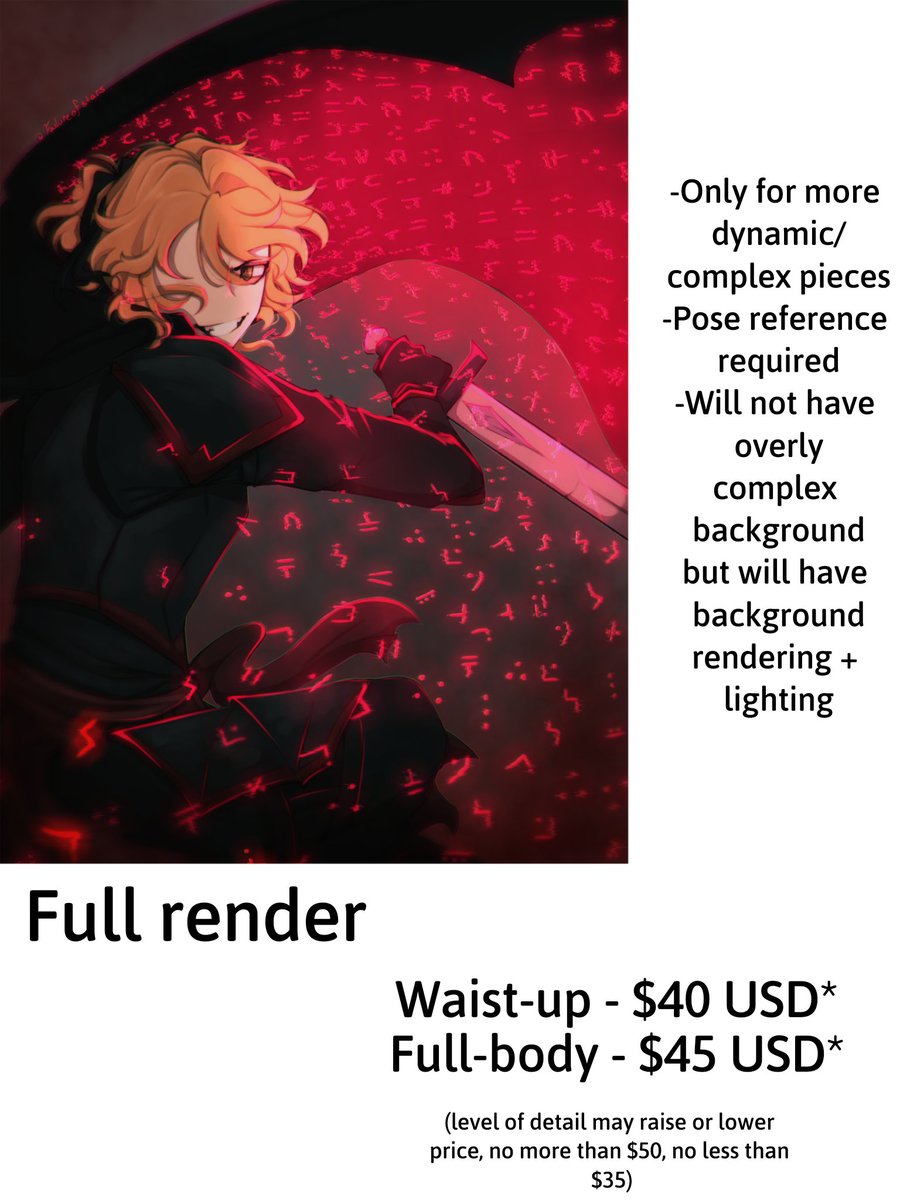 UPDATED COMM INFO 🔥
These are open whenever unless I say otherwise 

[1/2]